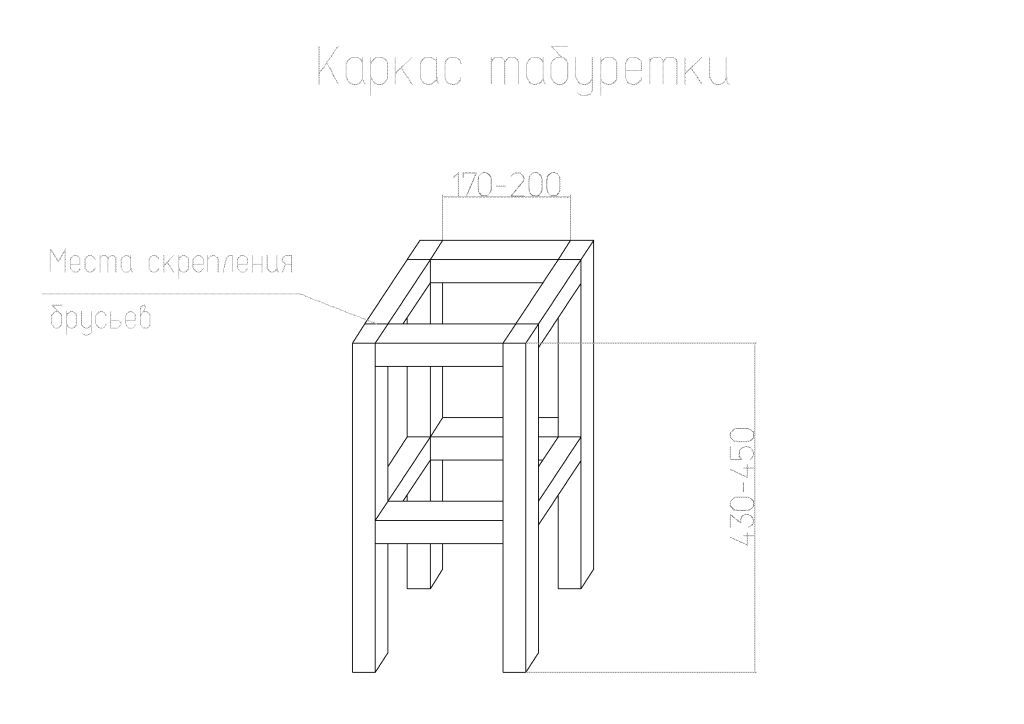 Как сделать табурет самомму