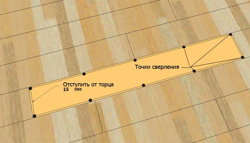 Извлечение половиц ламината